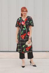 Cocktail Dress Code: A 1970s/80s Vintage Poppy Print Dress + the #iwillwearwhatilike Link Up