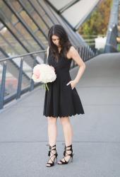 Black Scalloped Dress