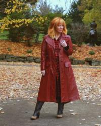 Vintage Red Leather Coat & Buffalo Plaid: Musings On Friendship