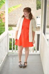 ThredUp Kensie Dress + Old Navy Cardigan