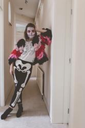 Pink skeleton costume