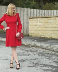 A Little Red Dress and a Fabulous Bracelet. 