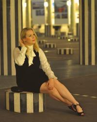 An Evening in Monochrome at the Palais-Royal