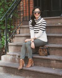 Striped Sweater & Skinny Jeans