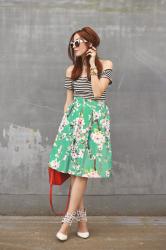 Floral Midi Skirt