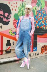 DENIM DUNGAREES