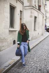 Green & Blue embroidery – Elodie in Paris