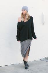 winter fashion trends: midi skirts