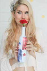 {Fiestas Patrias}: DIY Panama Flag Flower Vase