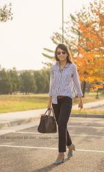 Vertical Stripes + Colorful Gingham