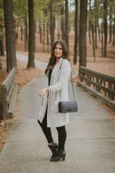 Long Gray Cardigan