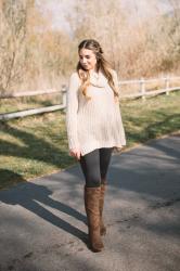 Knit and Cozy Cowl Neck Sweater