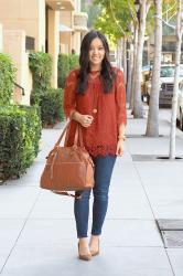 Thanksgiving Outfit + 10% off Lily Jade Bags!