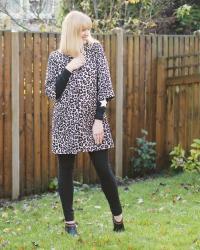 Leopard Print Jacket, Black Leather Leather Ankle Boots and The Lotus Press Day