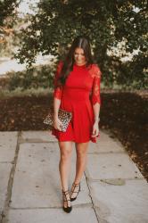 Red Lace Dress