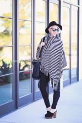 Trend Alert | Striped Poncho + Cyber Week Deals