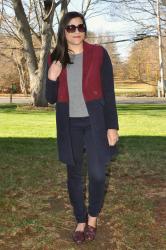 {outfit} Navy & Berry