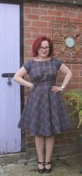 Tartan Anna with a bias cut skirt