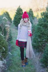Christmas Tree Farm Outfits with Payless Shoes