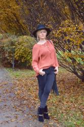 OUTFIT: LACE-UP SWEATER - maglione, jeans skinny e stivali -