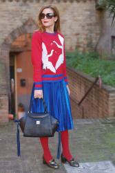 Edgy and colorful: Gucci inspired outfit