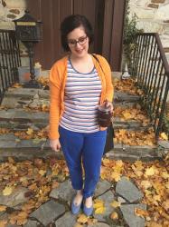 blue and orange, how I like my smoothies and clothing.