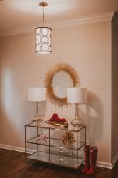Family Room Reveal with Overstock: Holiday Room Decor