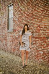 Lace Cap Sleeve Dress