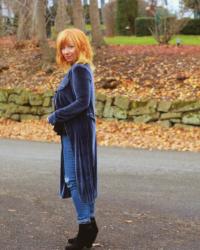 Blue Velvet Duster & Distressed Skinny Jeans: The Essence Of Who We Are