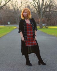 Plaid Slip Dress & OTK Boots: The End Of The Magic