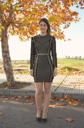 LOOK FIESTA NEGRO Y DORADO