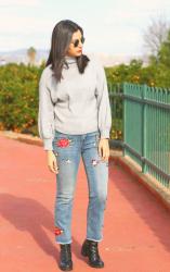 How to wear Flare Cropped Jeans
