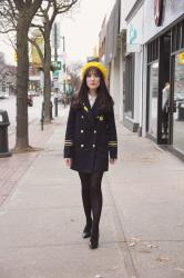 Sailor inspired emoji coat