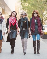CHIC AT EVERY AGE- OTK BOOTS AND SCARVES