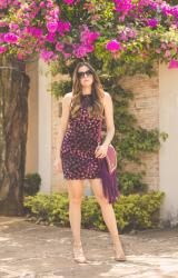 Purple Dots – Vestido Tubinho