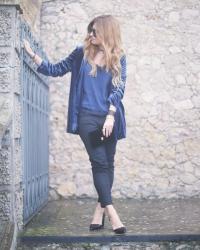 LOOK CON TOP LENCERO + KIMONO DE TERCIOPELO