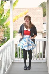 Red Top + Ballerina Skirt