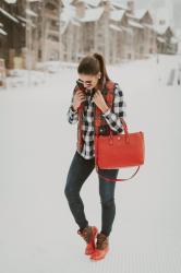 Tartan Plaid Puffer Vest