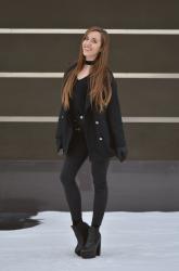 BLACK TOTAL LOOK | SAMMYDRESS COAT