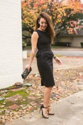 Black Feather Dress