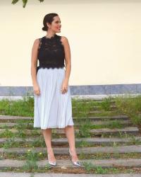 LOOK DE FIESTA FALDA DE TUL ZARA