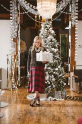 What I’m Wearing on Christmas: Plaid + Pearls