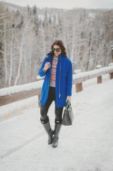 Cobalt Cocoon Coat