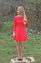 Red Dress in Christmas