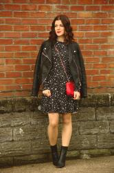 Star print Dress And A Very Merry Christmas to all (& #Passion4Fashion Linkup)