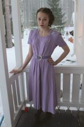 Christmas eve // 1940s lavender gown