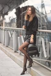 Total black look