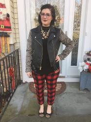 leopard and buffalo plaid- Christmas Attire