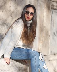 Jeans con parches de la colección Mickey Mouse de Zara