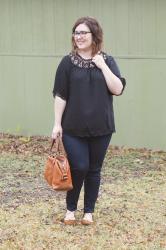 Off-The-Shoulder Top During Winter